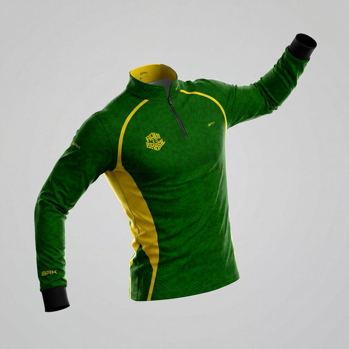Camisa Brk Aqui é o Brasil Digital Verde com Proteção UV50 - Brk Agro