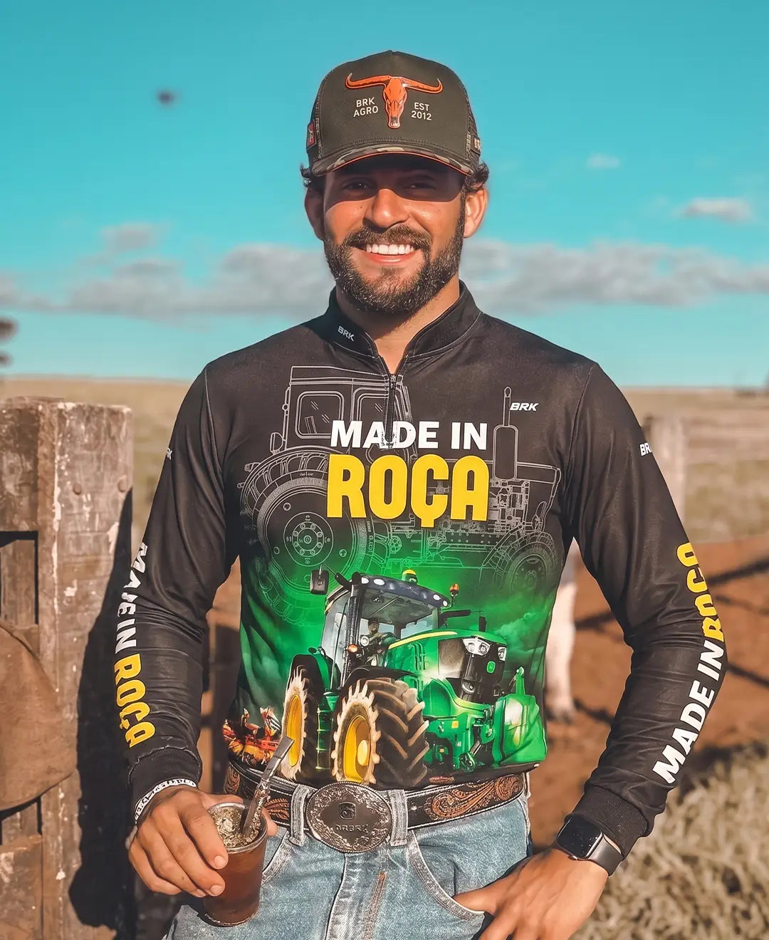 Camisa Agro Brk Made in Roça com Proteção Solar UV50+ - Brk Agro