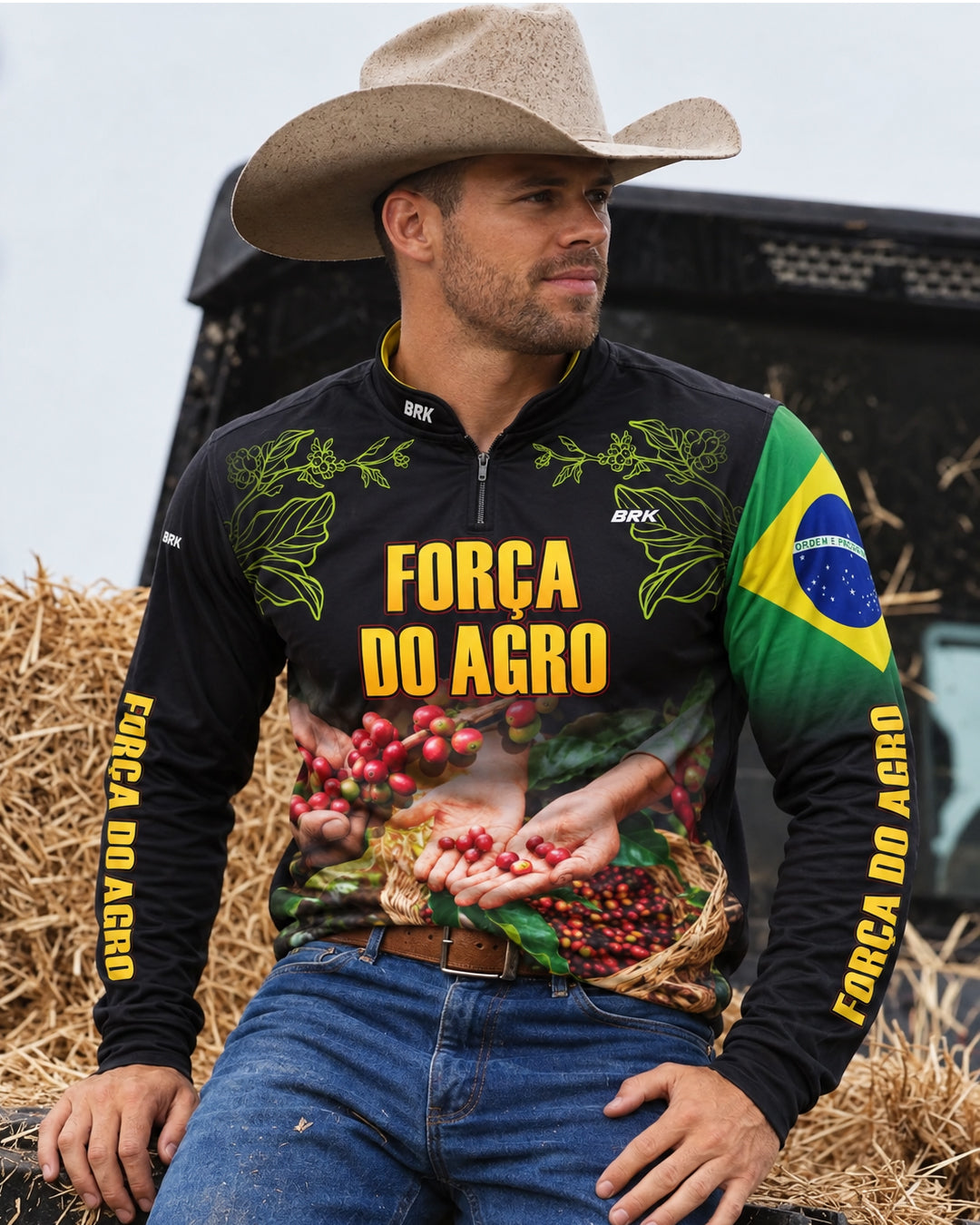 Camisa Agro Brk Cafeicultor com Proteção Solar UV50+