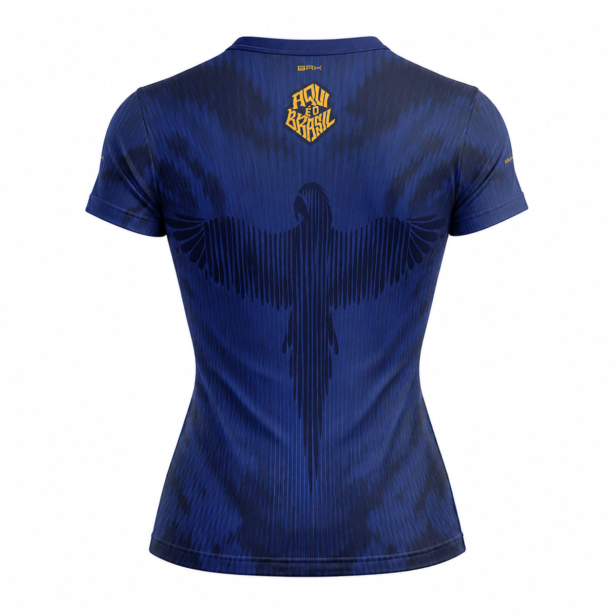 Camisa Casual Feminina Brk Aqui é o Brasil Arara Azul com Proteção Solar UV50+ - Brk Agro