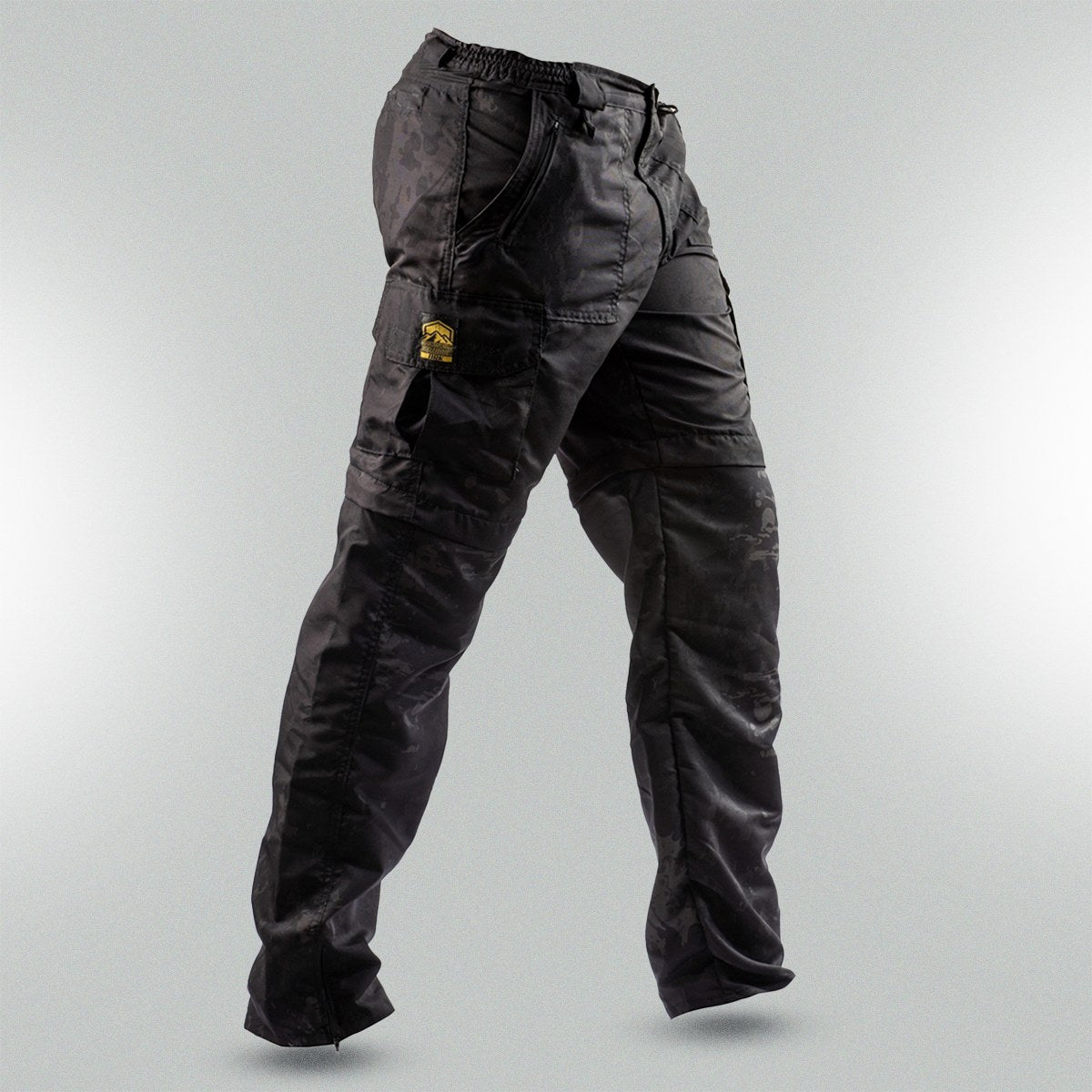 Calça Tática Country Brk Camuflado Preto UV35+ (Vira Bermuda) - Brk Agro