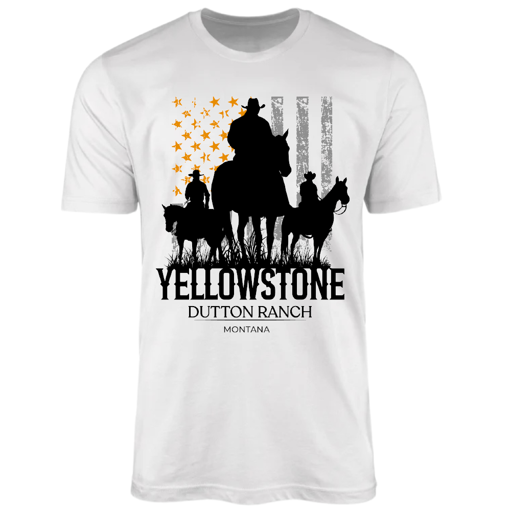 Camiseta Agro Brk Yellowstone USA Flag com Algodão Premium - Brk Agro