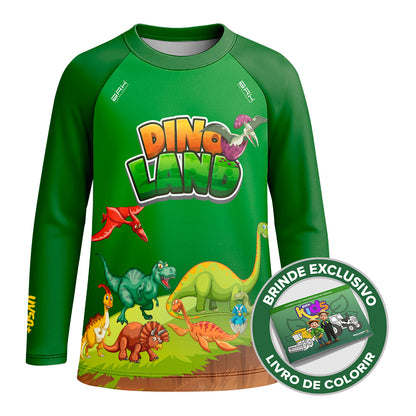 Camisa de Pesca Kids Brk Dino Land com Proteção UV50 - Brk Agro