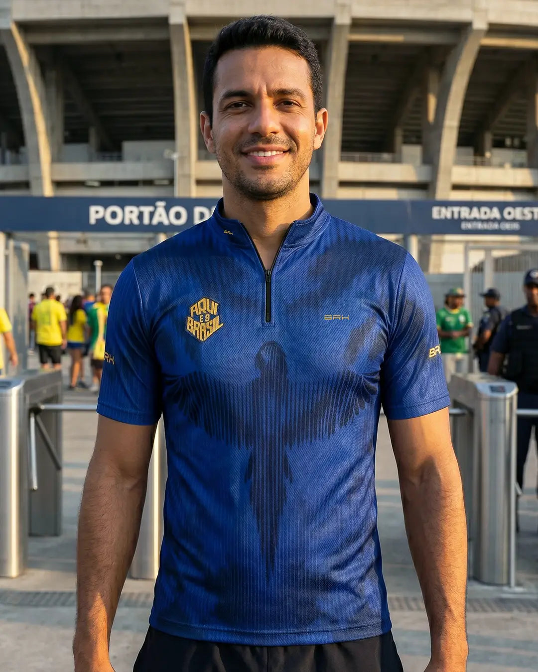 Camiseta Brk Aqui é o Brasil Arara Azul com Proteção UV50 - Brk Agro