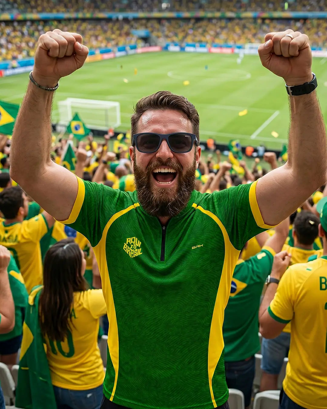 Camiseta Brk Aqui é o Brasil Digital Verde com Proteção UV50 - Brk Agro