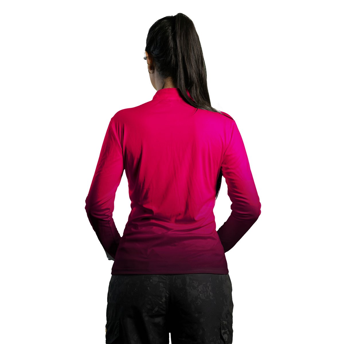 Camisa Térmica Feminina Brk Basic Rosa com Proteção Solar UV50+ - Brk Agro