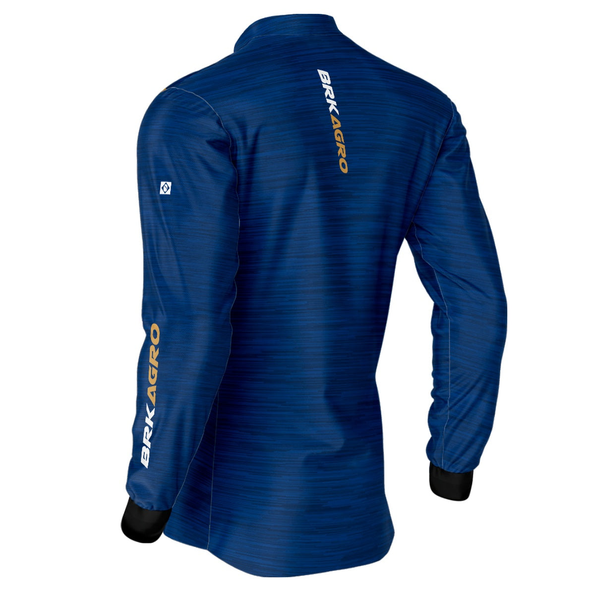 Kit 2 Camisas Básicas Brk Brasil EUA Mescla Azul com Proteção UV50+ - Brk Agro