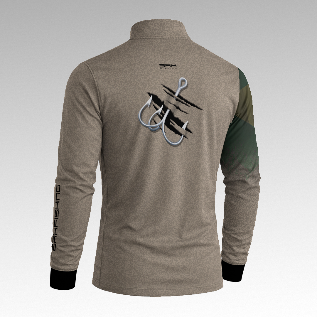 Camisa de Pesca Brk Garateia Clean Bandeira Brasil com Proteção Solar UV50+