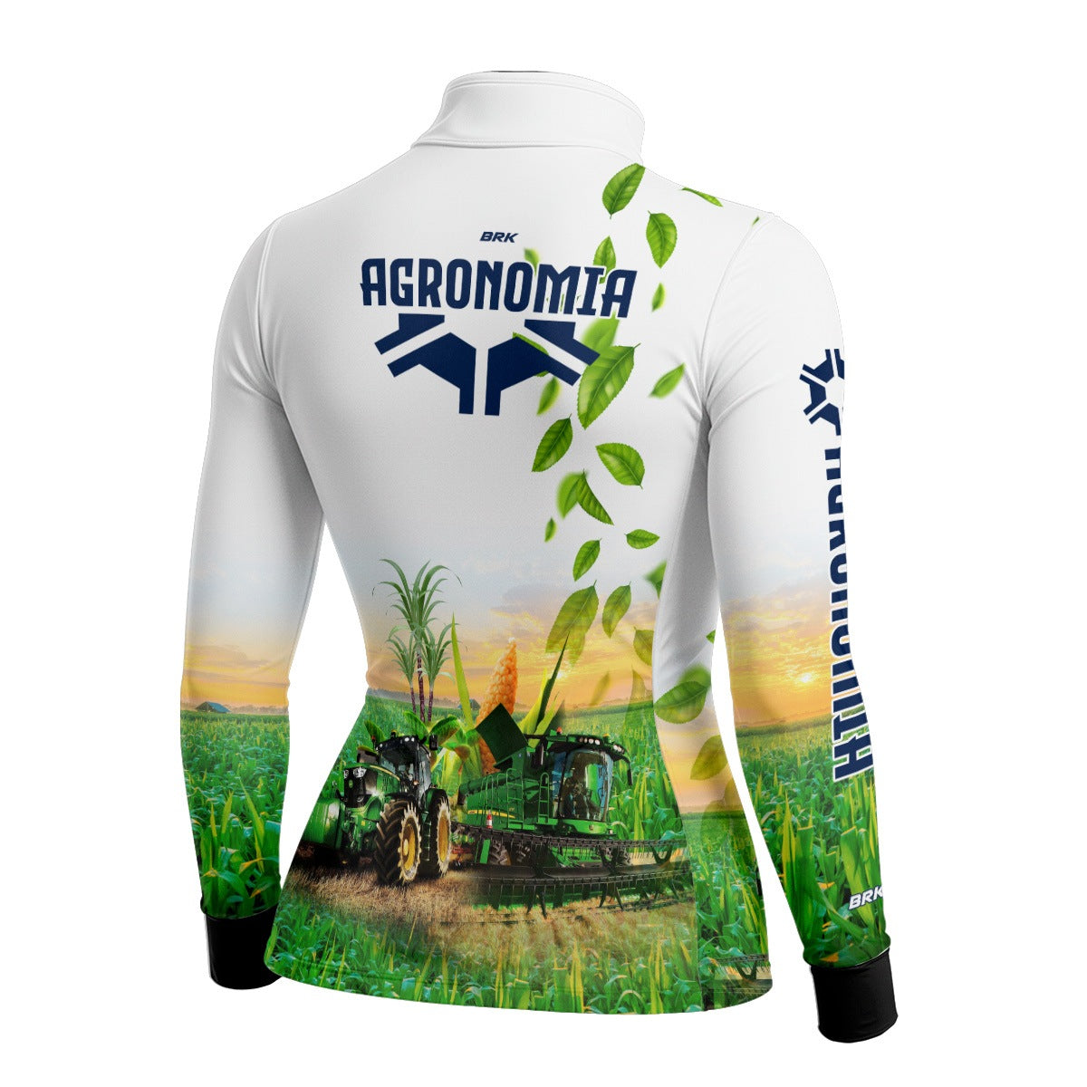 Camisa Agro Feminina Brk Agronomia Branca com Proteção Solar UV50+ - Brk Agro