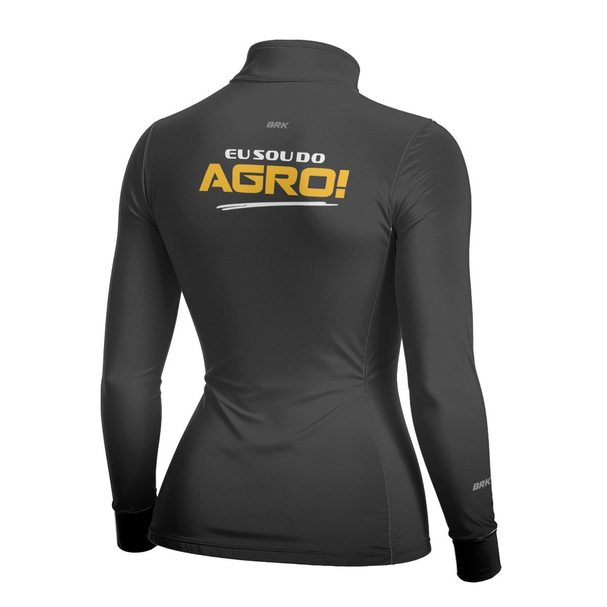 Camisa Agro Feminina Brk Eu Sou Do Agro Clean Cinza com Proteção Solar UV50+ - Brk Agro