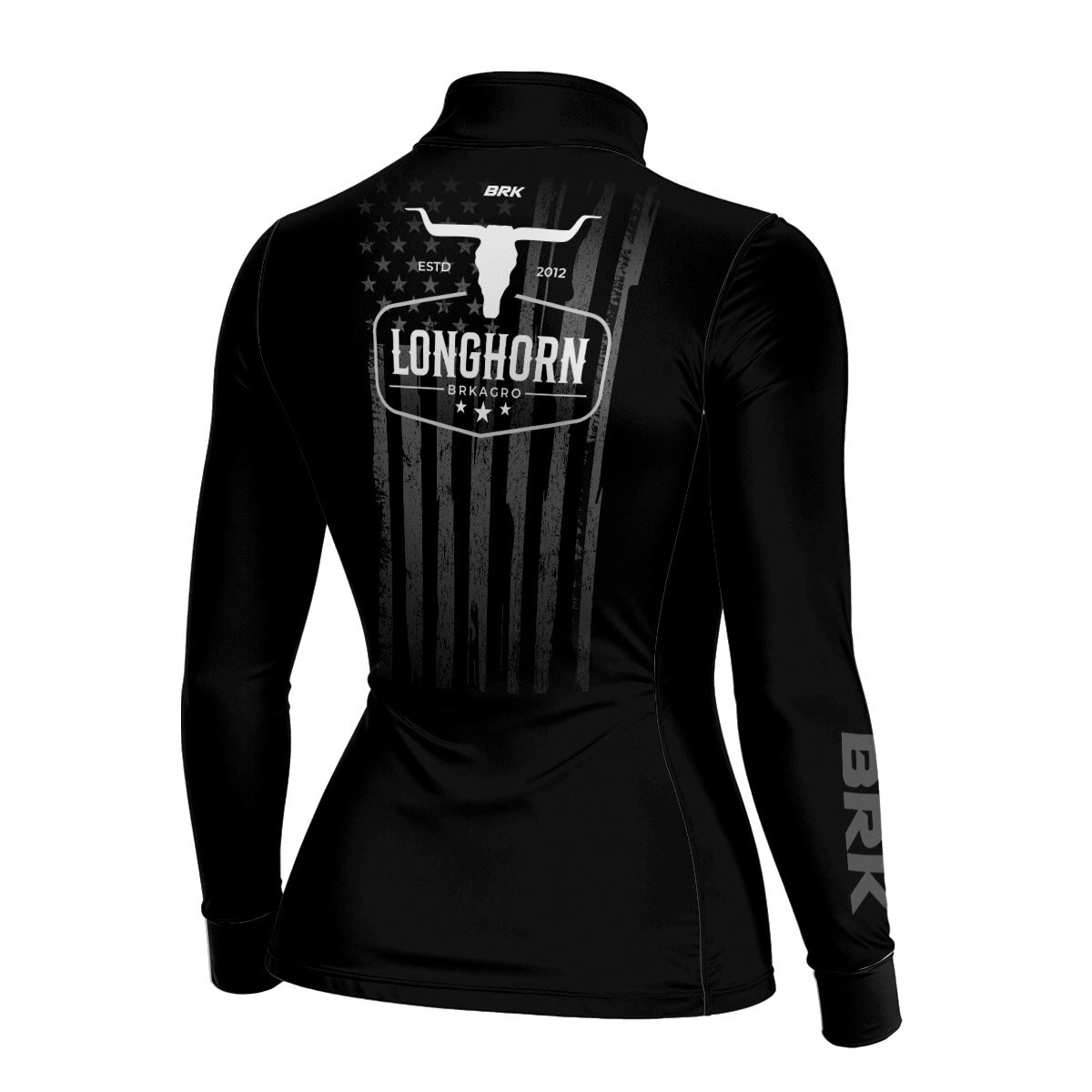 Camisa Agro Feminina Brk Long Horn Black com Proteção UV50 - Brk Agro