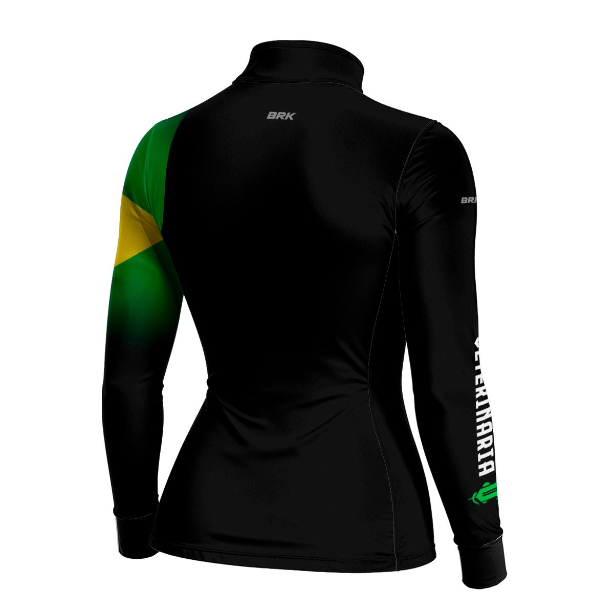 Camisa Agro Feminina Brk Veterinária Preta com UV50+ - Brk Agro
