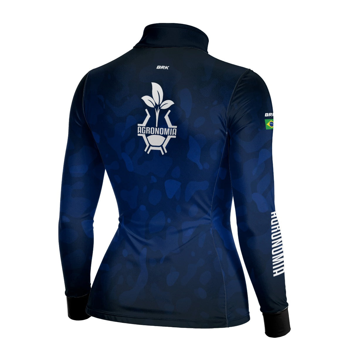 Camisa Agro Feminina Brk Azul Símbolo Agronomia com UV50+ - Brk Agro