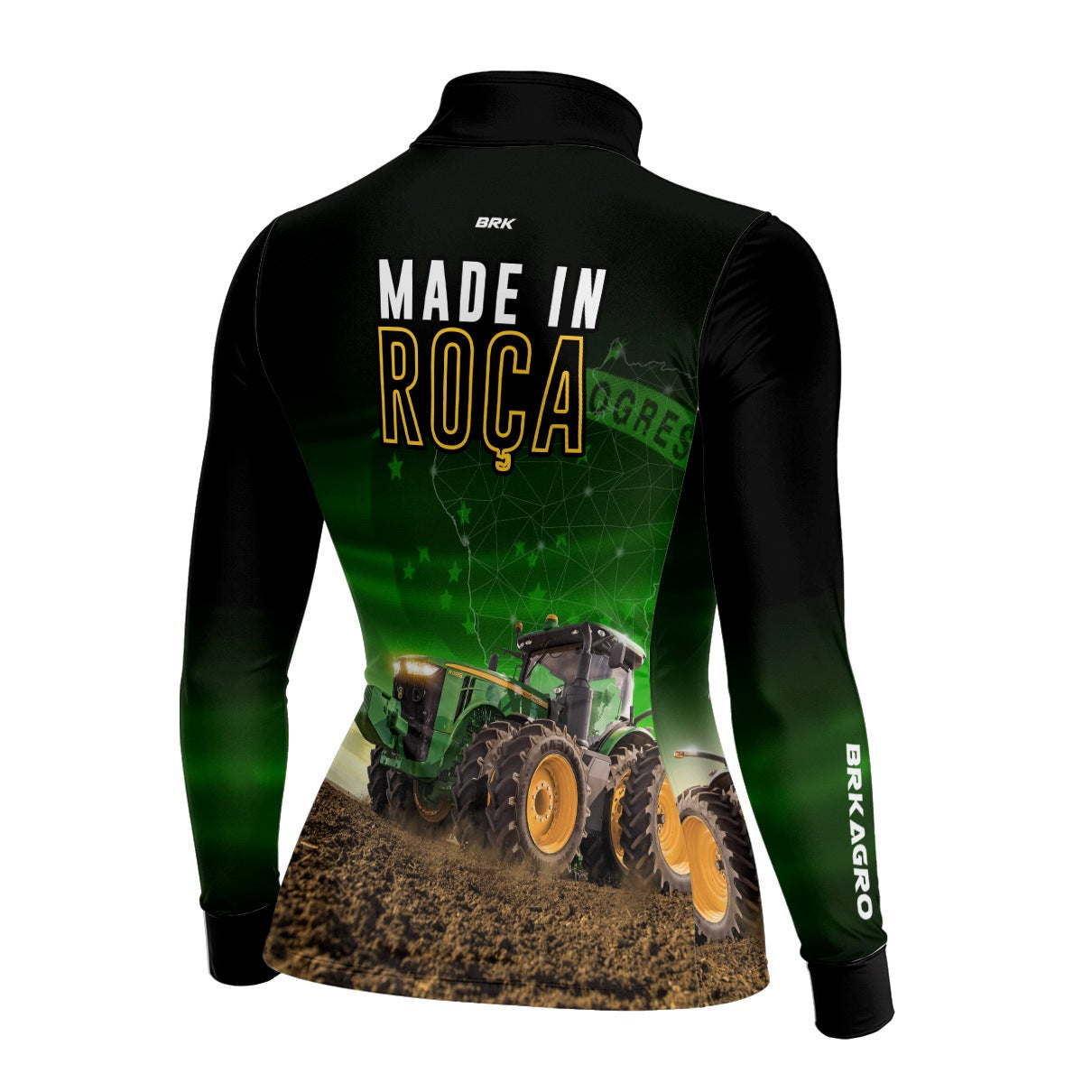 Camisa Agro Feminina Brk Made in Roça com Proteção Solar UV50+ - Brk Agro
