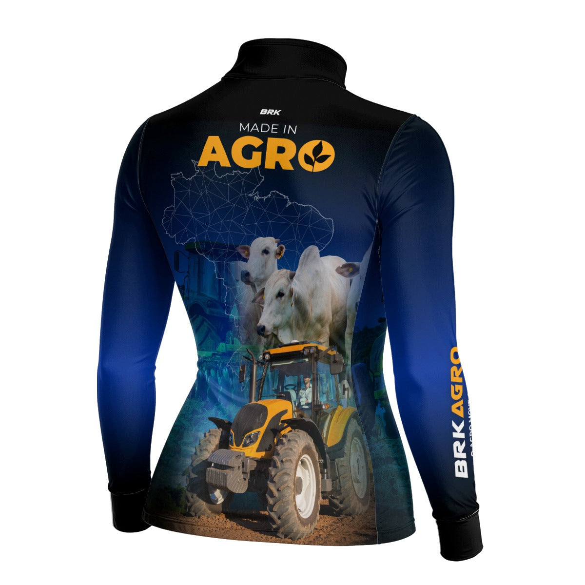 Camisa Agro Feminina Brk Made in Agro Pecuária com Proteção Solar UV50+ - Brk Agro