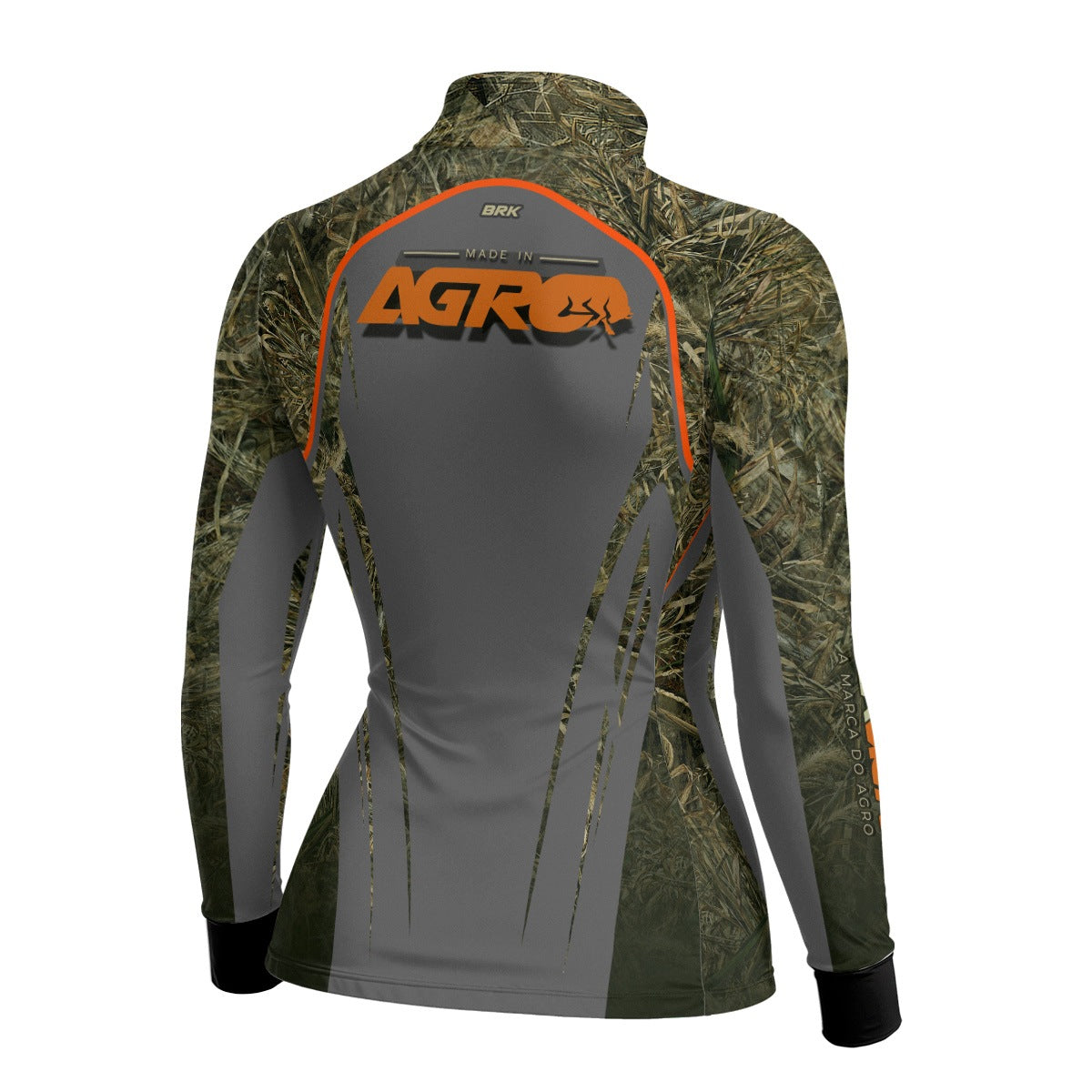 Camisa Agro Feminina Brk Camuflado Real Tree com Proteção Solar UV50+ - Brk Agro