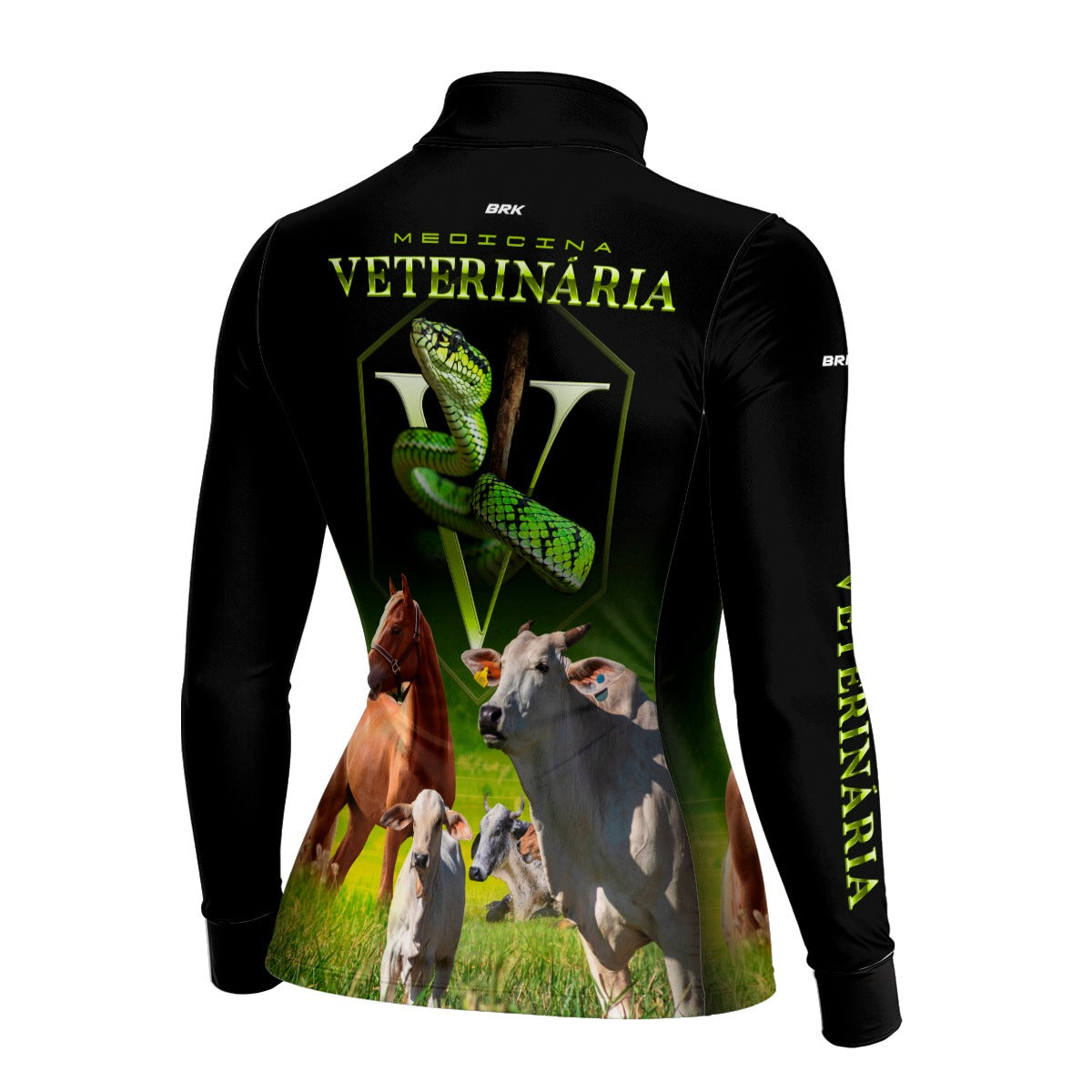 Camisa Agro Feminina Brk Medicina Veterinária com Proteção Solar UV50+ - Brk Agro