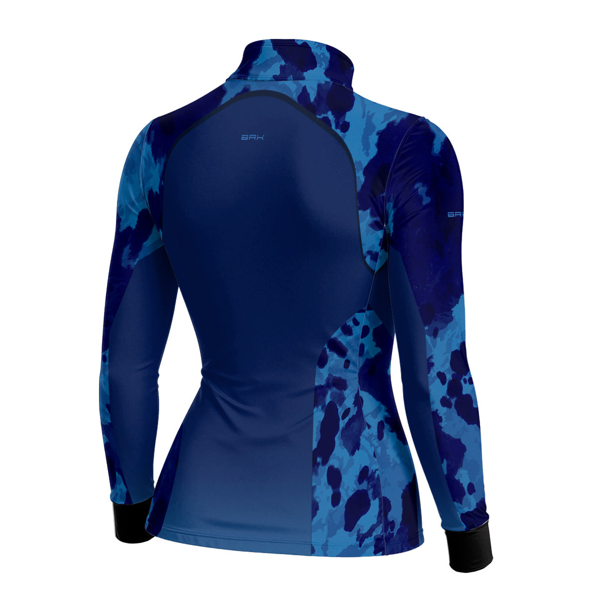 Camisa Agro BRK Pecuária Cow Print Azul com Proteção Solar UV50+