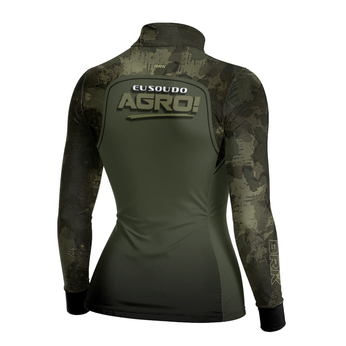 Camisa UV50 Agro Feminina Brk Eu Sou do Agro Básicas Long Horn - Brk Agro