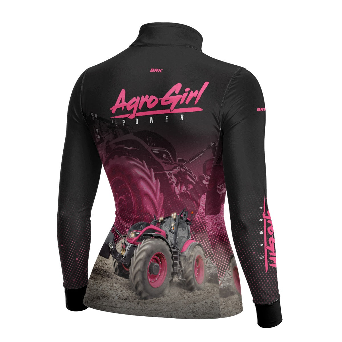 Camisa Agro Brk Agro Girl Power Rosa com Proteção Solar UV50+ - Brk Agro