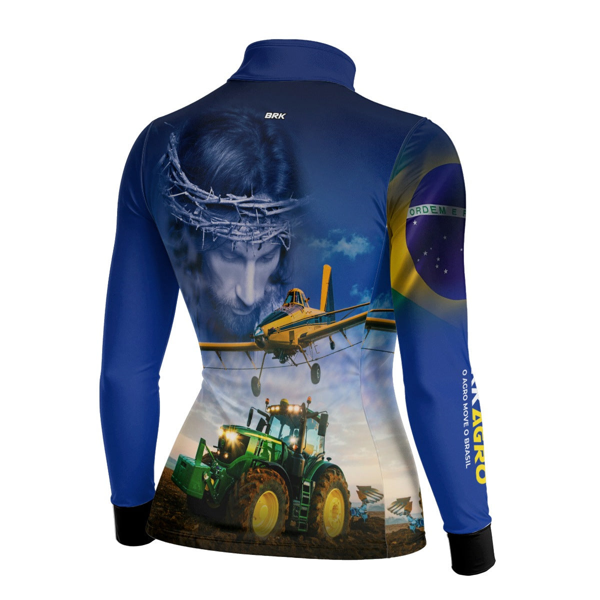 Camisa Agro Feminina Brk Jesus Agricultura de Precisão com Proteção Solar UV50+ - Brk Agro