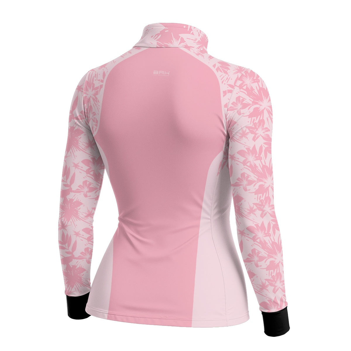 Camisa Agro Feminina Brk Básica Floral Rosa com Proteção Solar UV50+ - Brk Agro
