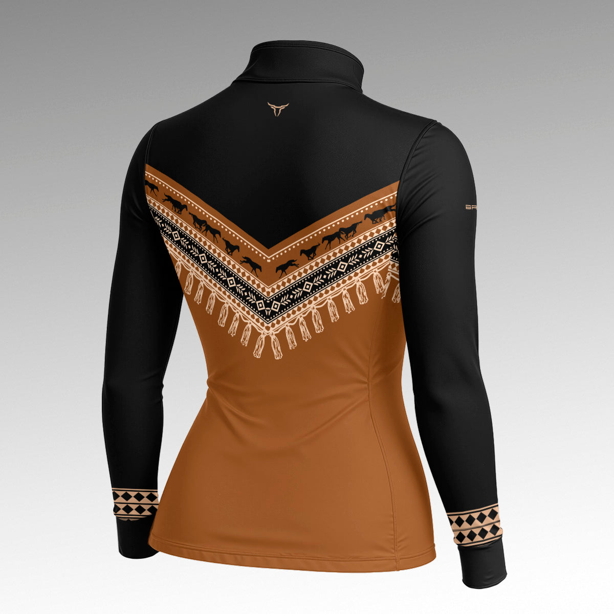 Camisa Feminina Apache Cavalos e Franjas com UV50 - Brk Agro