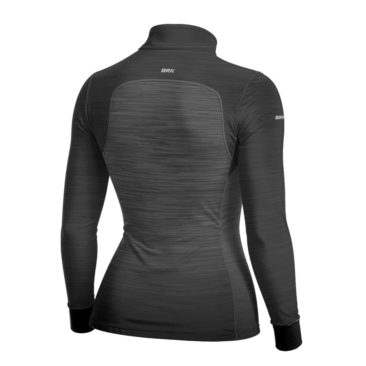 Camisa Agro Feminina Brk Mescla Preto Cinza com Proteção Solar UV50+ - Brk Agro