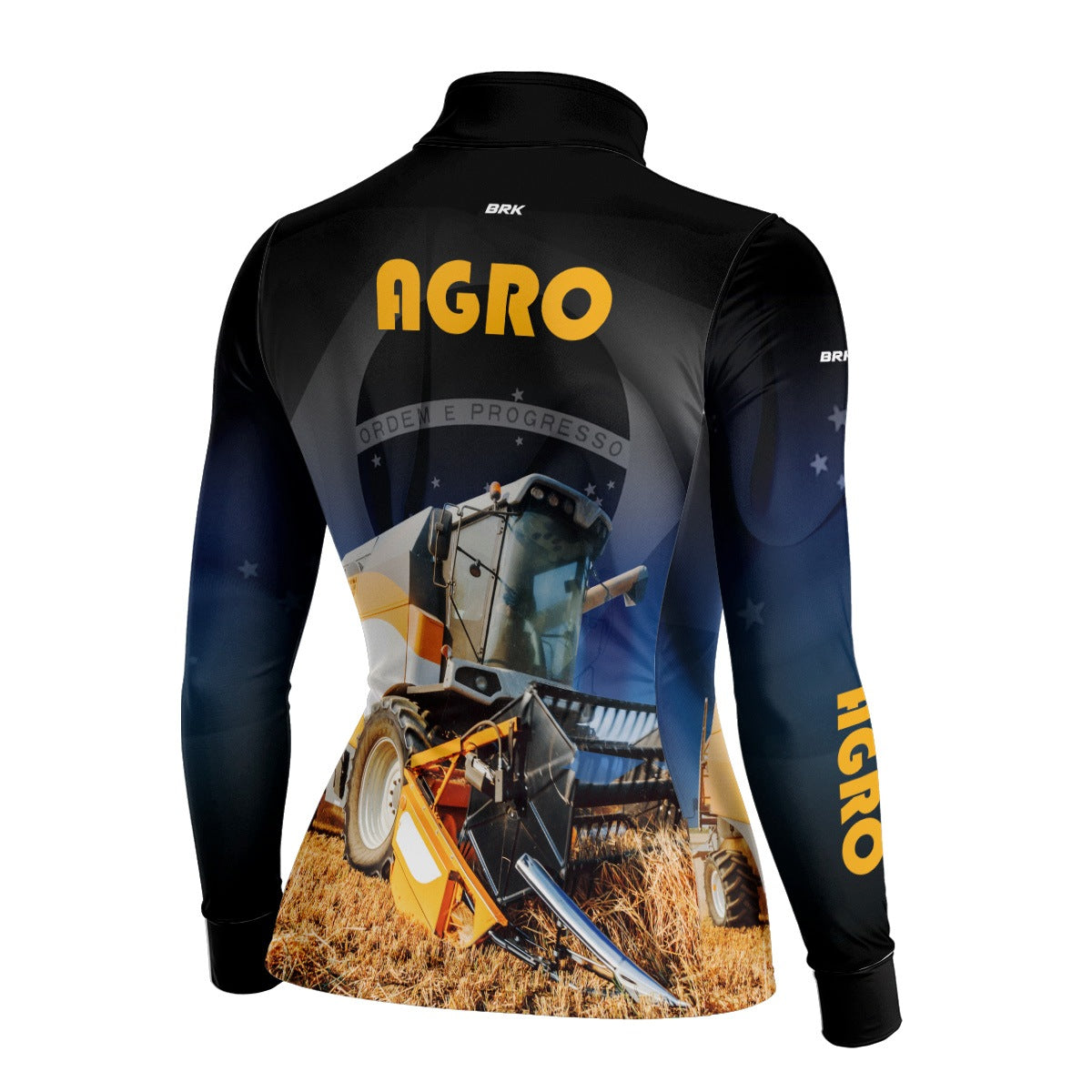 Camisa Agro Feminina Brk Trator com Proteção Solar UV50+ - Brk Agro