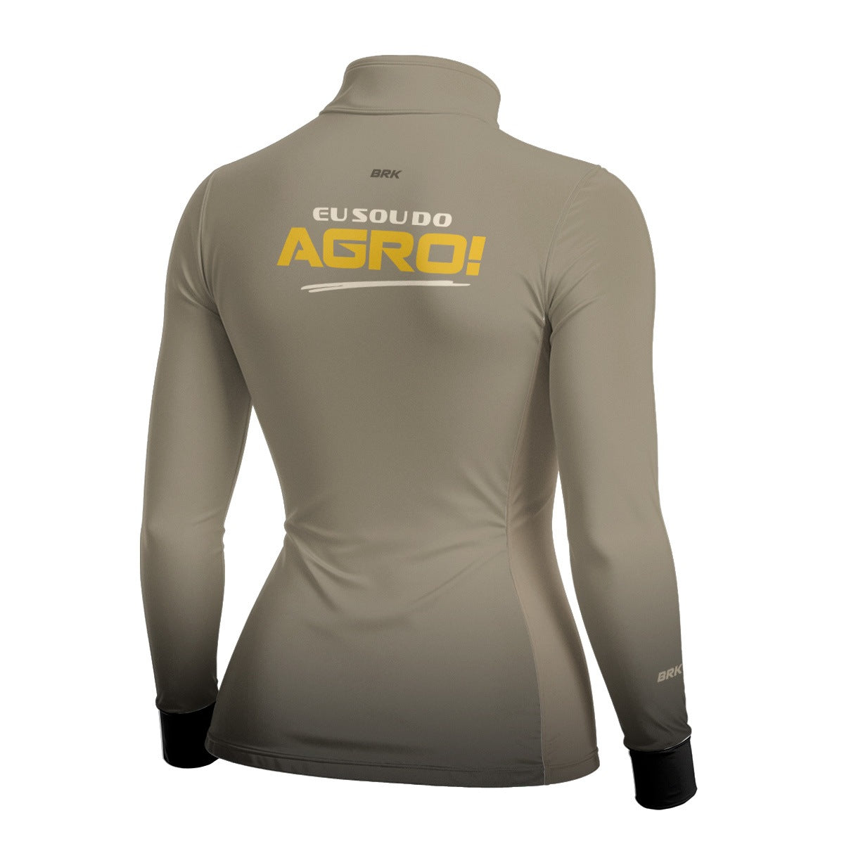 Camisa Agro Feminina Brk Eu Sou Do Agro Areia com Proteção Solar UV50+ - Brk Agro