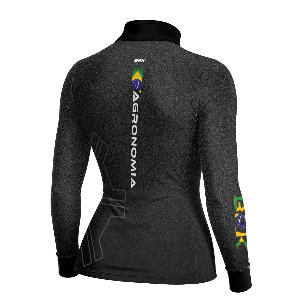 Camisa Agro Feminina Brk Agronomia Cinza com Proteção Solar UV50+ - Brk Agro