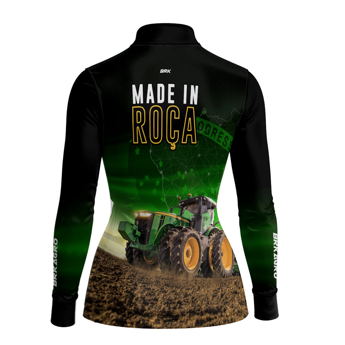 Camisa Agro Feminina Brk Made in Roça com Proteção Solar UV50+ - Brk Agro
