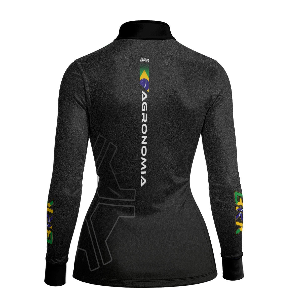 Camisa Agro Feminina Brk Agronomia Cinza com Proteção Solar UV50+ - Brk Agro