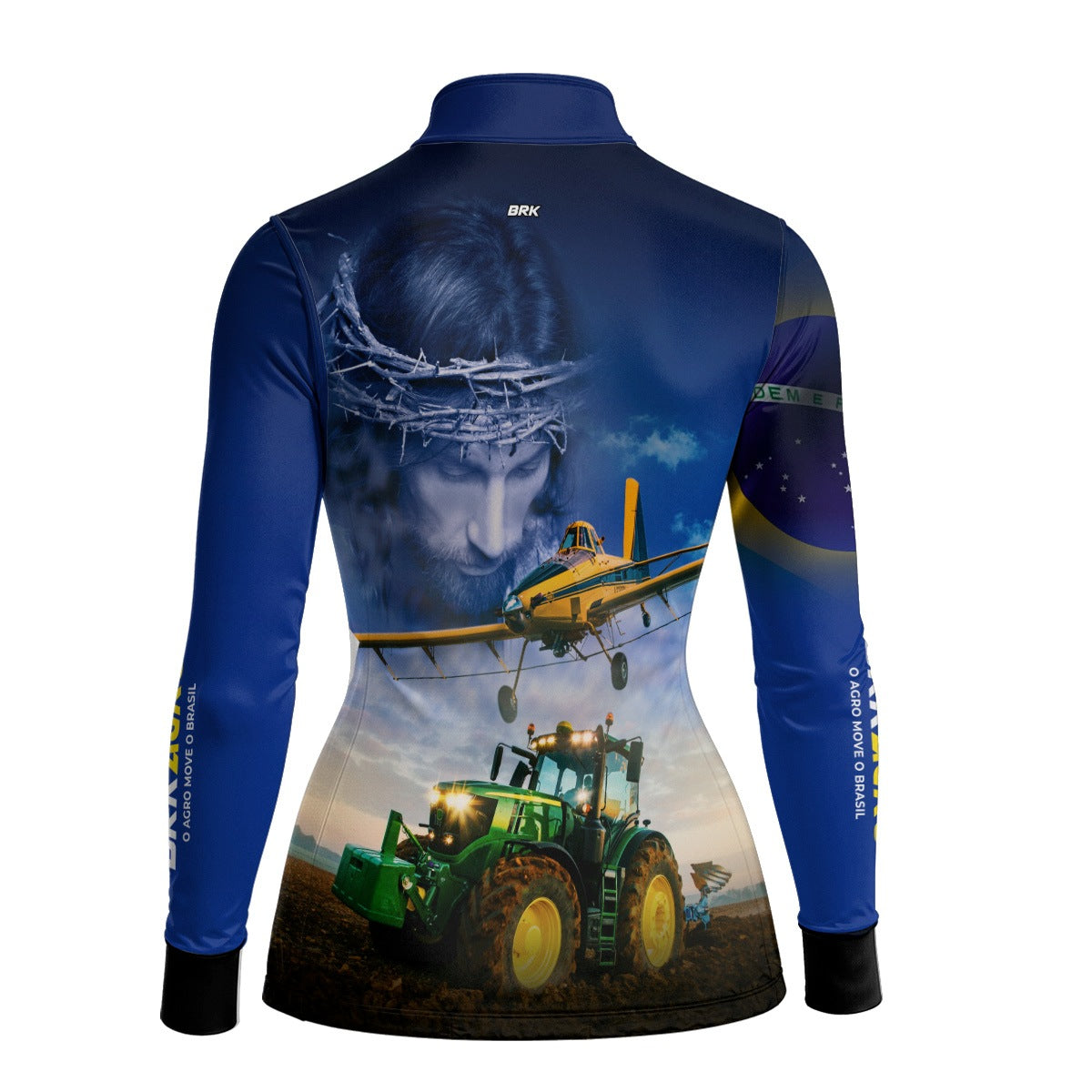Camisa Agro Feminina Brk Jesus Agricultura de Precisão com Proteção Solar UV50+ - Brk Agro