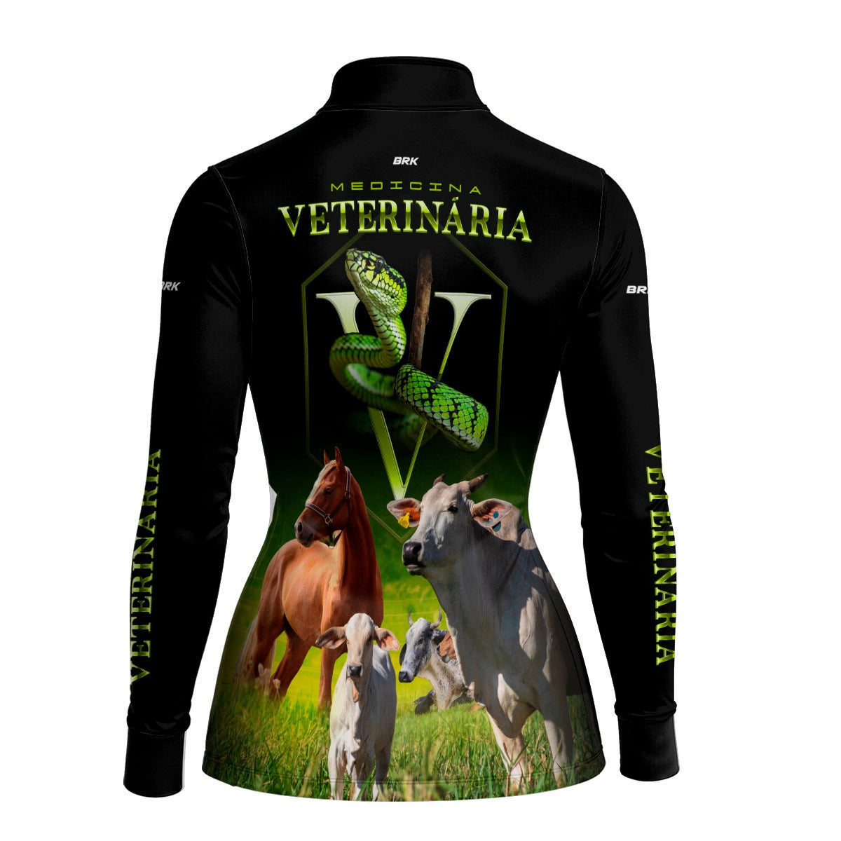 Camisa Agro Feminina Brk Medicina Veterinária com Proteção Solar UV50+ - Brk Agro