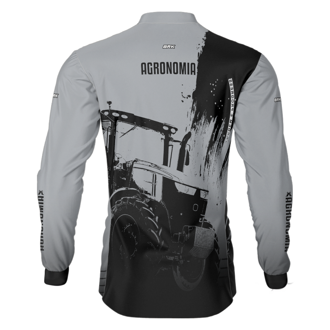 Camisa Agro Brk Cinza Agronomia 2.0 com UV50+