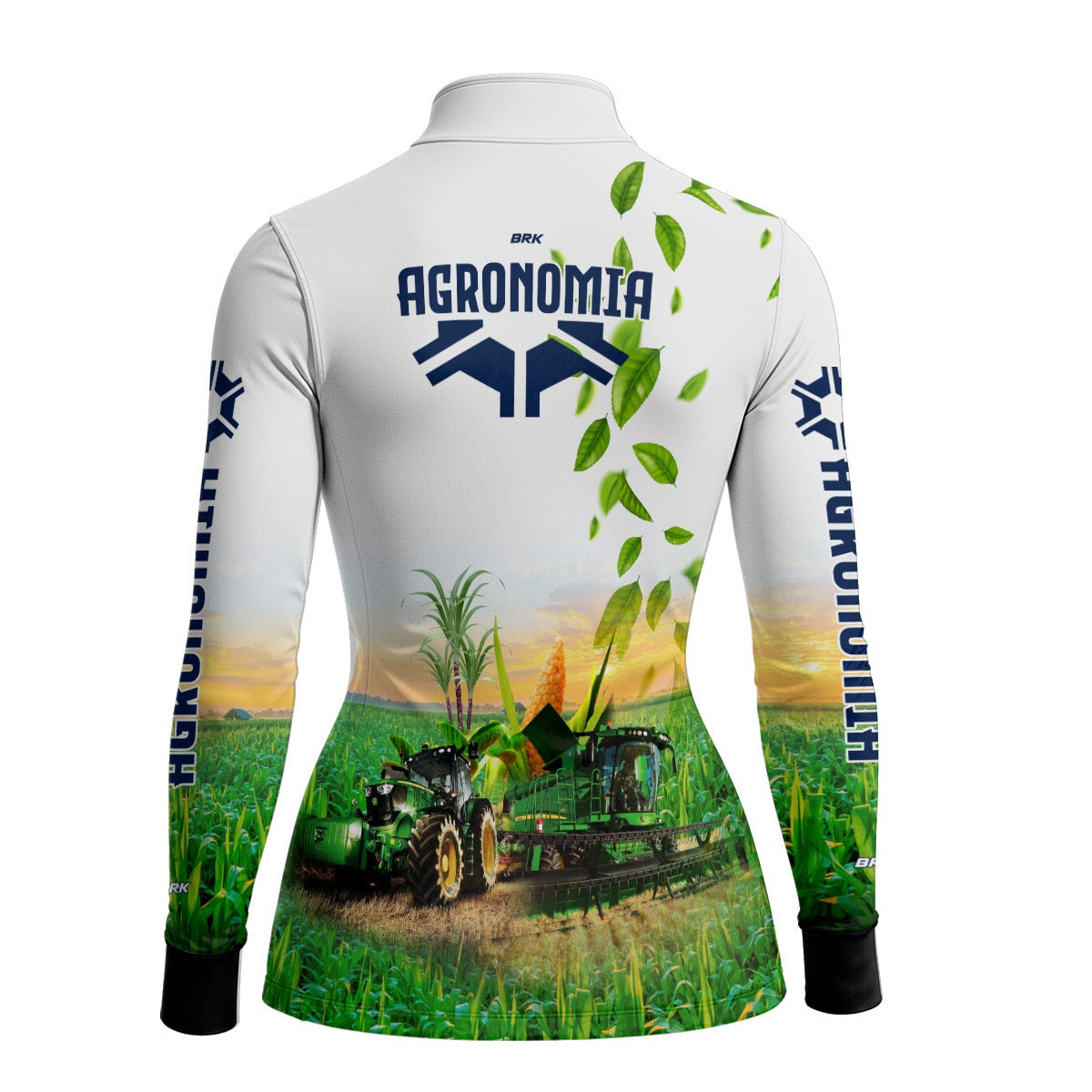 Camisa Agro Feminina Brk Agronomia Branca com Proteção Solar UV50+ - Brk Agro