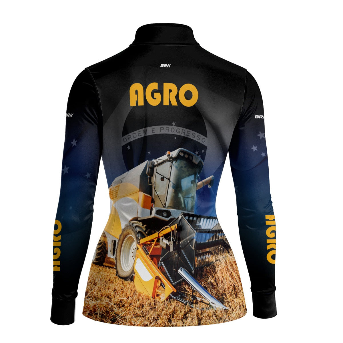 Camisa Agro Feminina Brk Trator com Proteção Solar UV50+ - Brk Agro