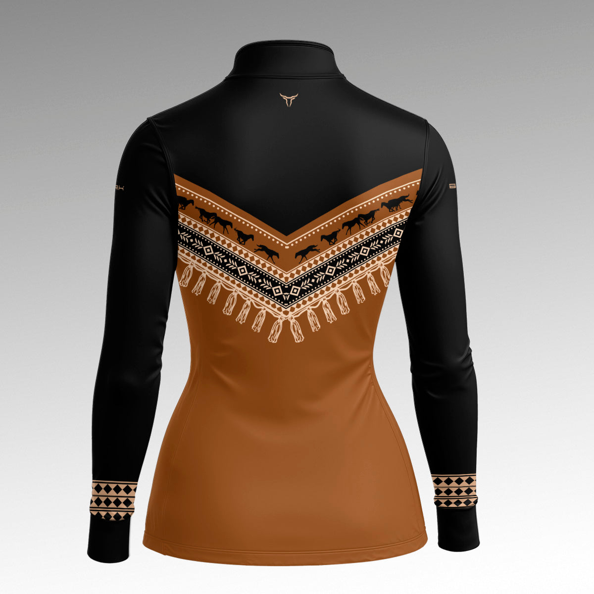 Camisa Feminina Apache Cavalos e Franjas com UV50 - Brk Agro