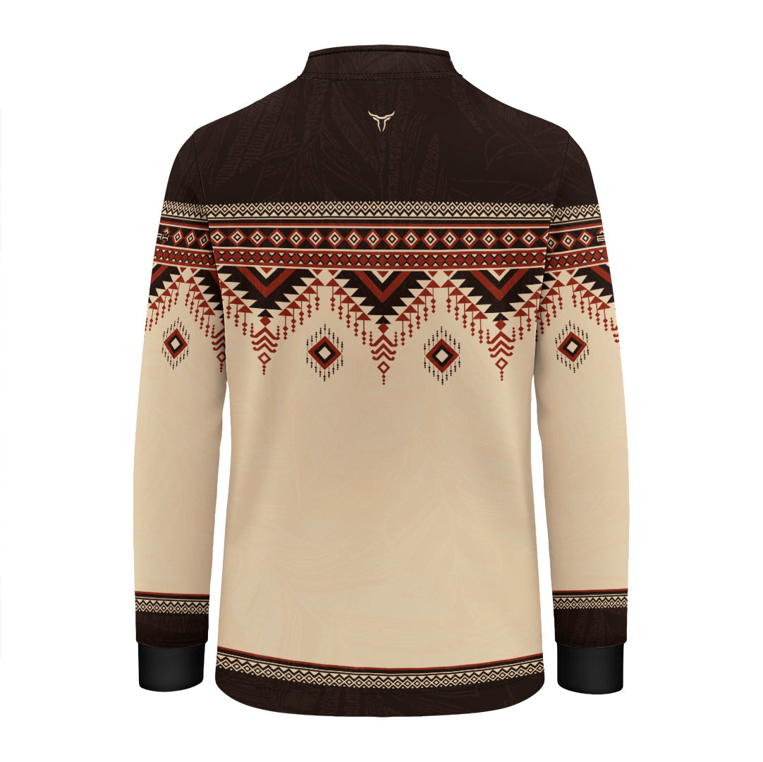 Camisa Marrom e Creme Apache com UV50