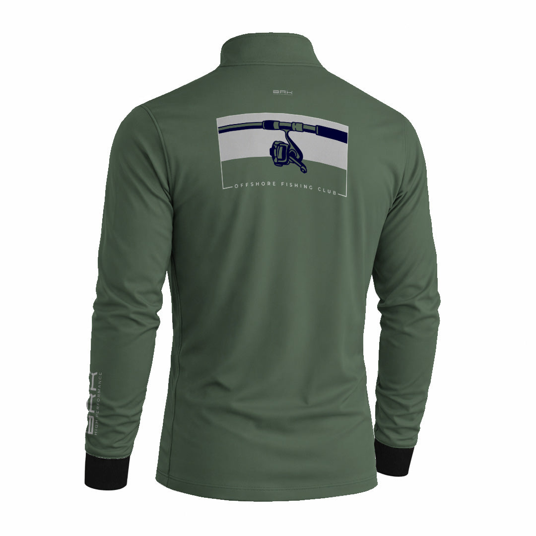 Camisa de Pesca Brk Offshore Fishing Club Vara de Pesca com Proteção Solar UV50+