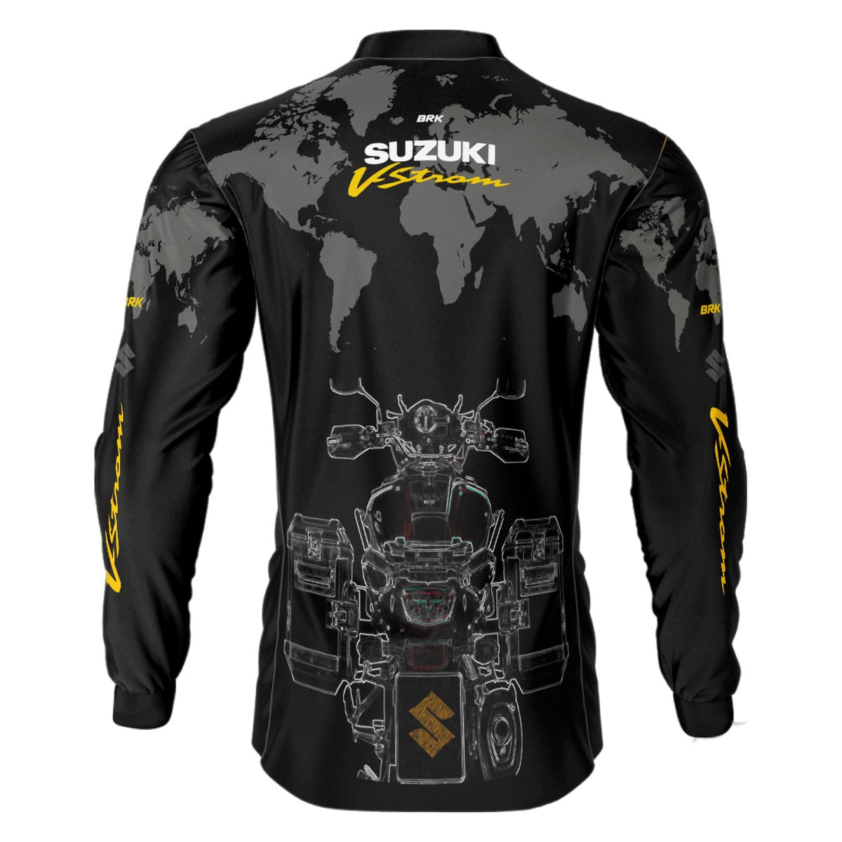 Camisa Motociclismo Brk Suzuki Vstron com Proteção Solar UV50+