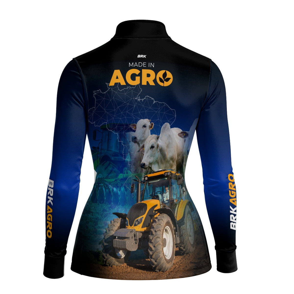 Camisa Agro Feminina Brk Made in Agro Pecuária com Proteção Solar UV50+ - Brk Agro
