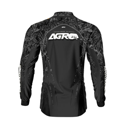 Kit 2 Camisas Básicas Brk Cinza e Real Tree com Proteção UV50+ - Brk Agro