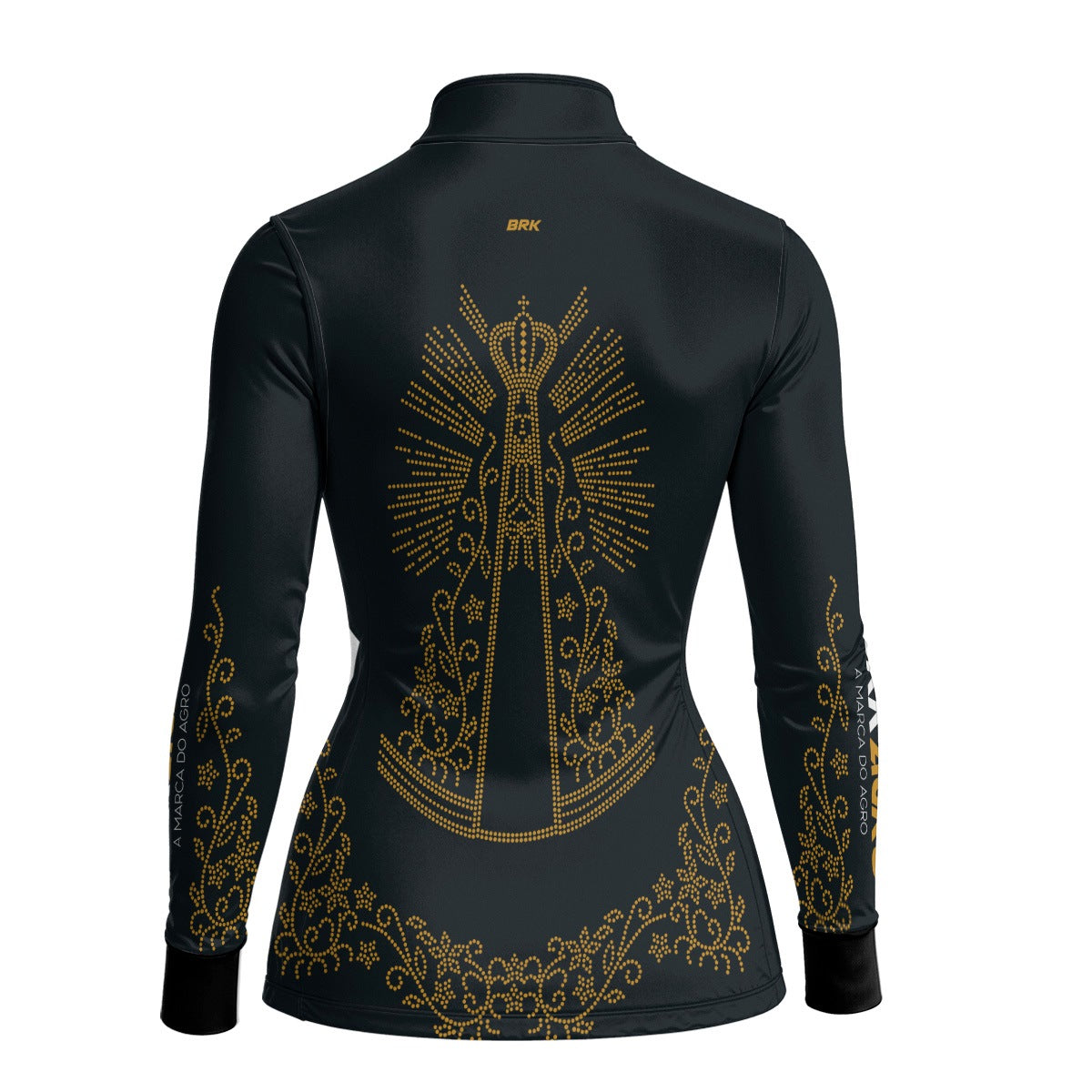 Camisa Agro Brk Feminina Nossa Senhora Strass com Proteção Solar UV50+ - Brk Agro