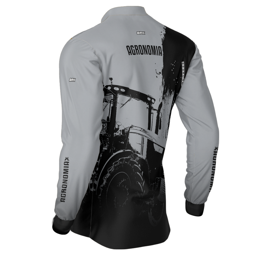 Camisa Agro Brk Cinza Agronomia 2.0 com UV50+