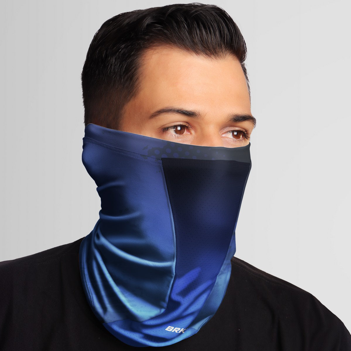 Bandana Black Mask Brk Azul Escuro Rajado com Proteção UV50+ - Brk Agro