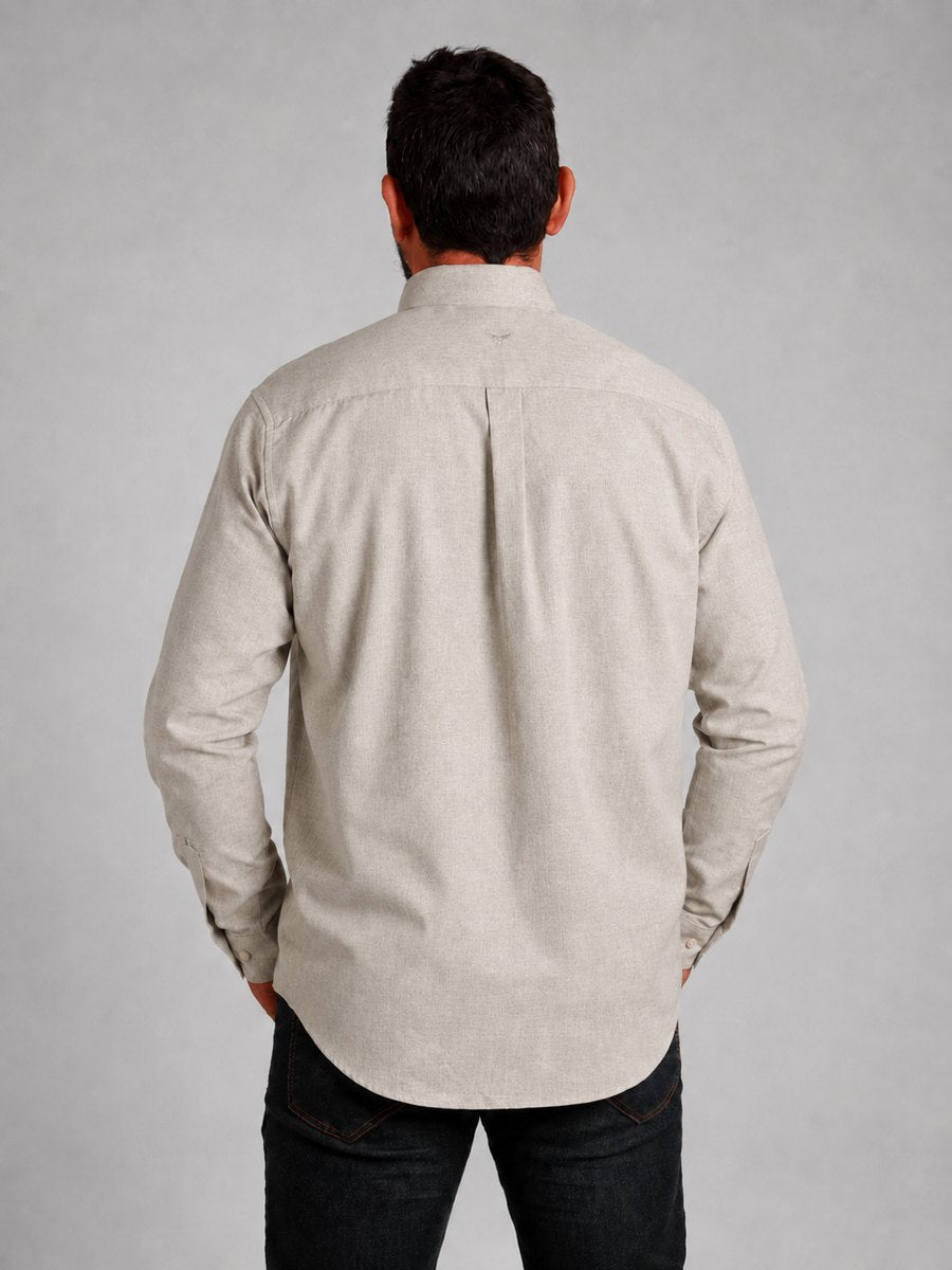 Camisa BRK M/L Classic Bege