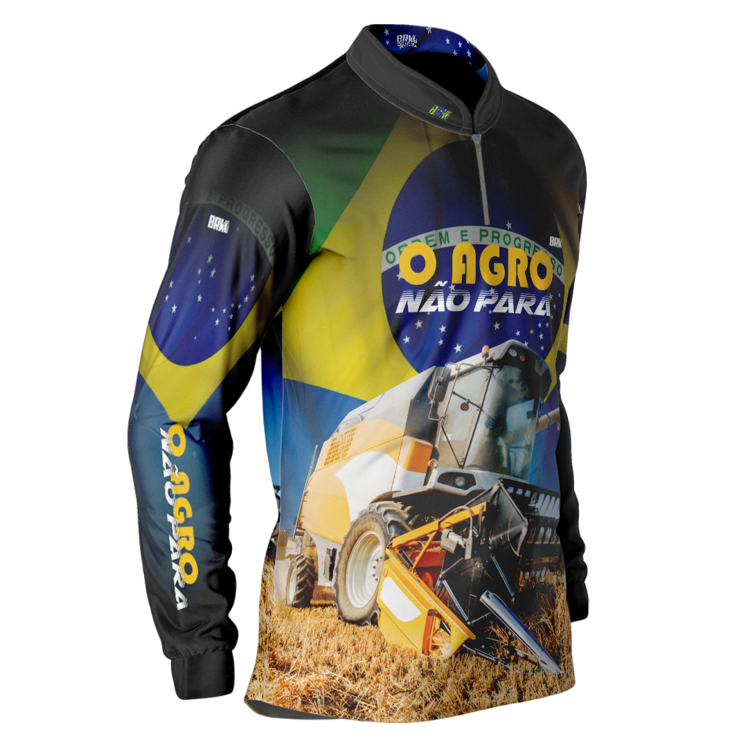 Camisa Agro Brk O Agro Não Para Proteção Solar UV50+ - BRK AGRO
