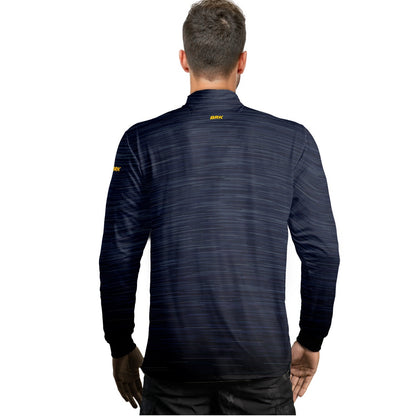 Camisa Masculina Agro Brk Mescla Azul Escuro com Proteção Solar UV50+ Envio Imediato - Brk Agro